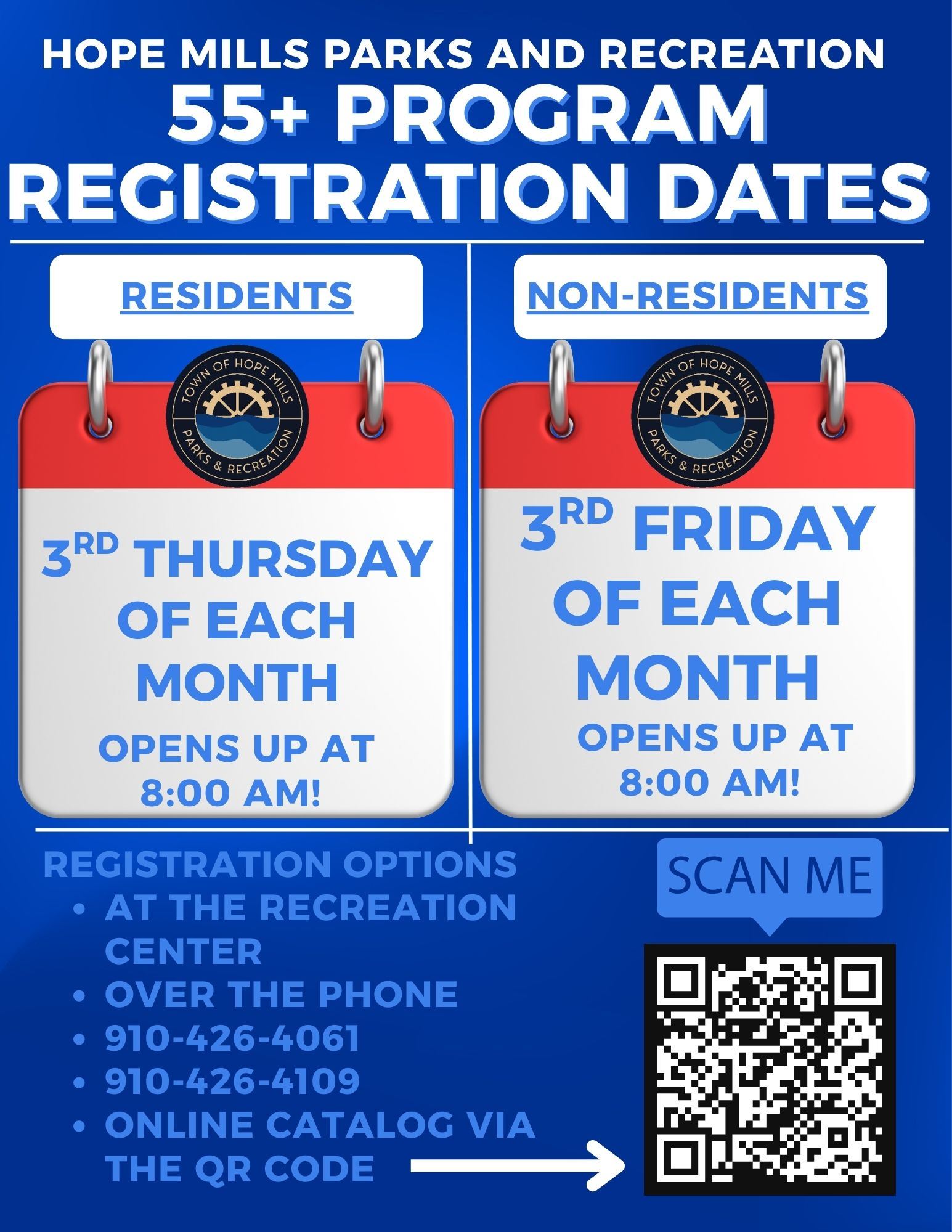 Hope Mills Registration Days