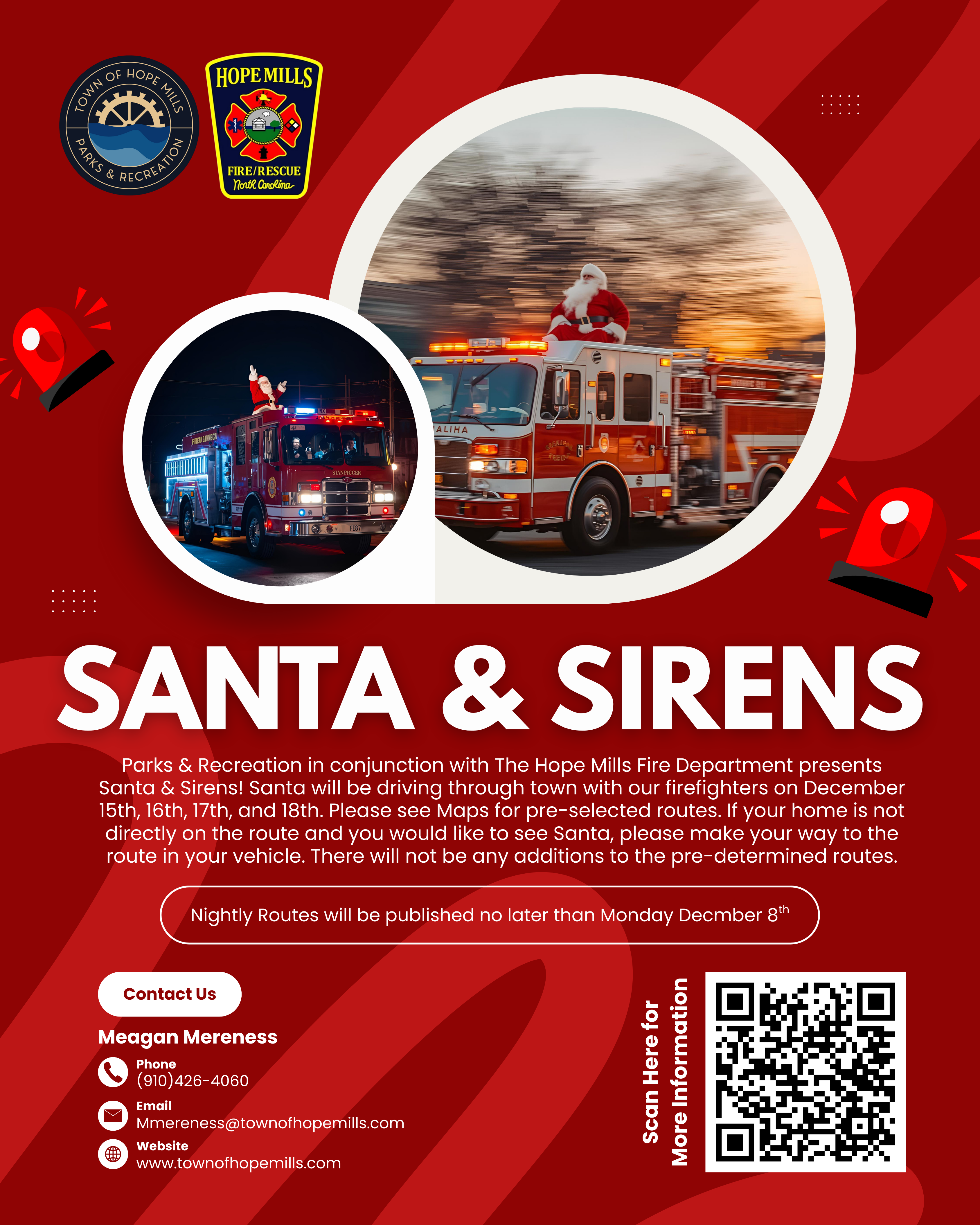 Santa and Sirens 2025