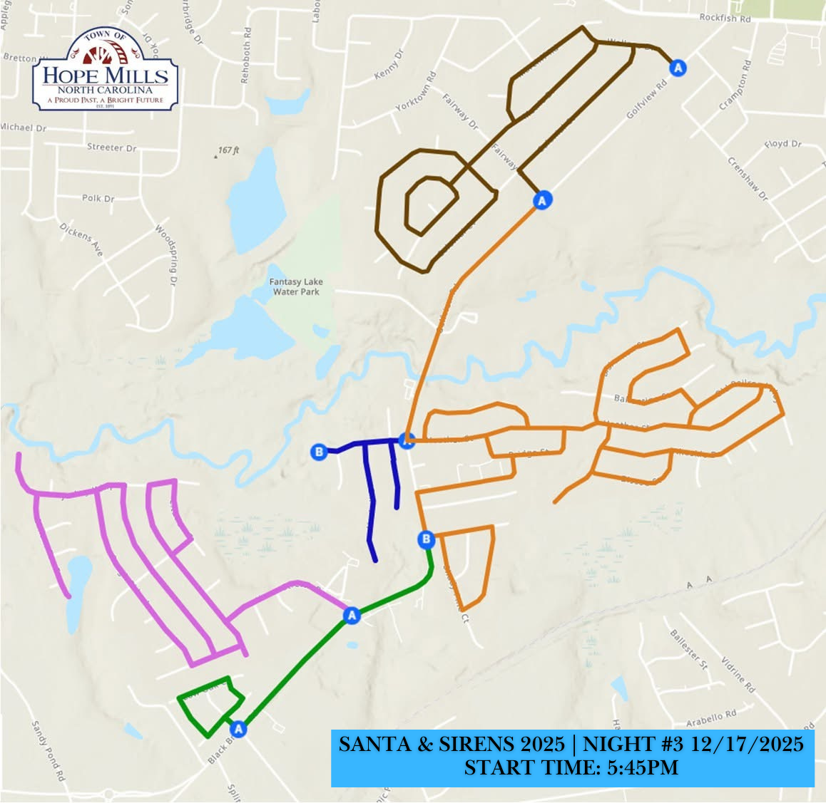 Santa and Sirens  Night 3